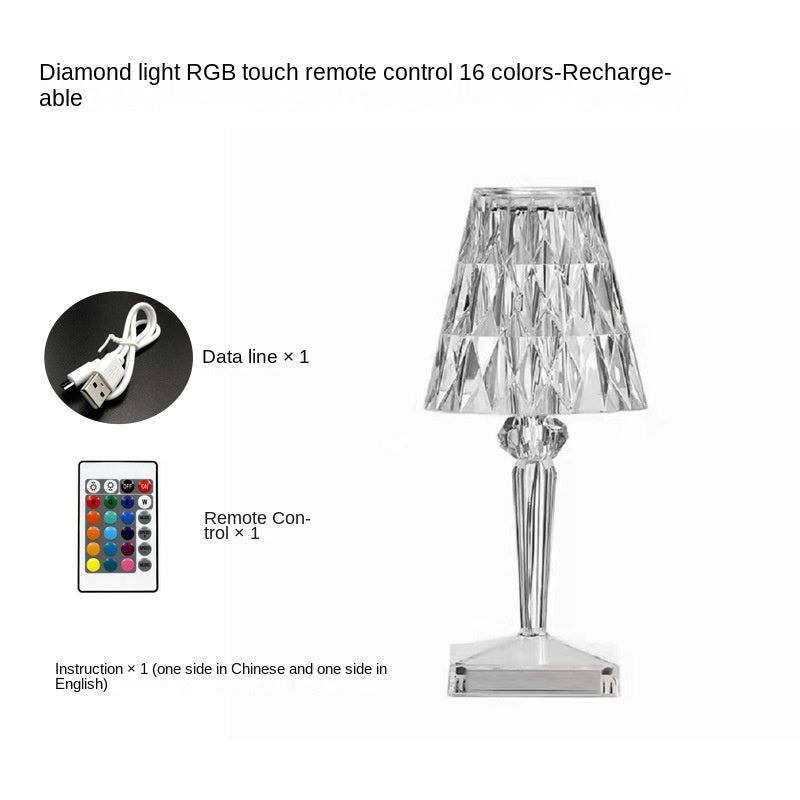 【50% OFF】「Artistic Life」Lampă de masă LED cu atmosferă decorativă din cristal italian