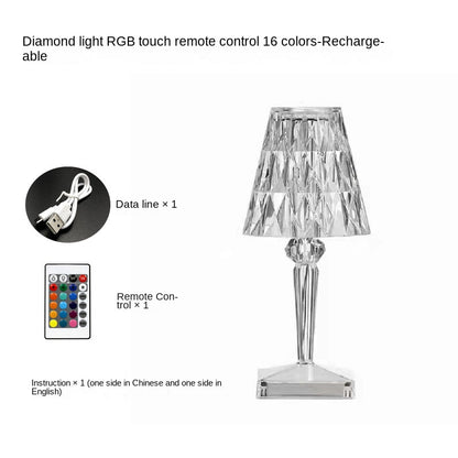 【50% OFF】「Artistic Life」Lampă de masă LED cu atmosferă decorativă din cristal italian