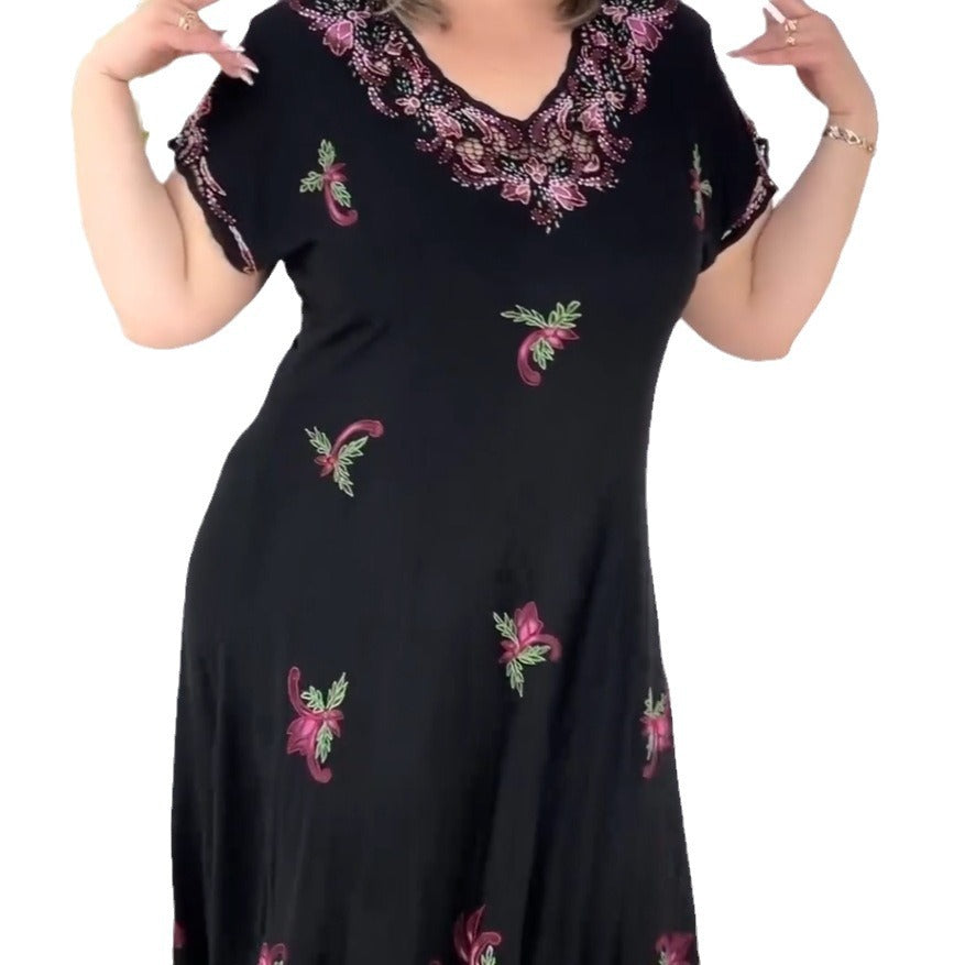 【50% OFF】【S-5XL】Rochie florală elegantă cu tiv neregulat