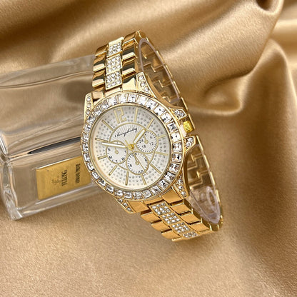 【50% OFF】【QUARTZ】⌚️Ceas de dama cu set de diamante